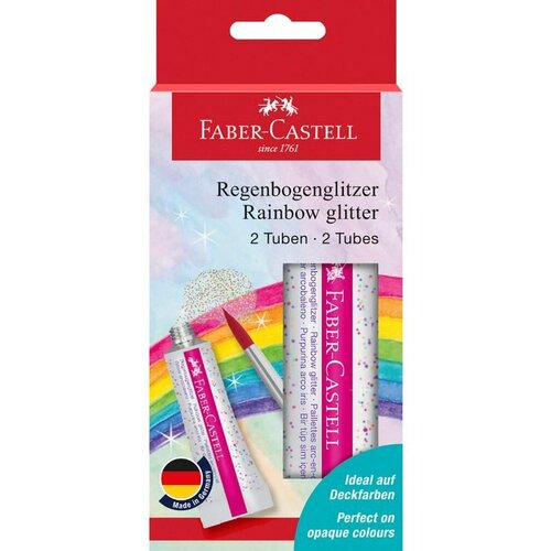 Faber_castell FABER CASTELL Glitter rainbow tube 2x12ml 125089 Slike