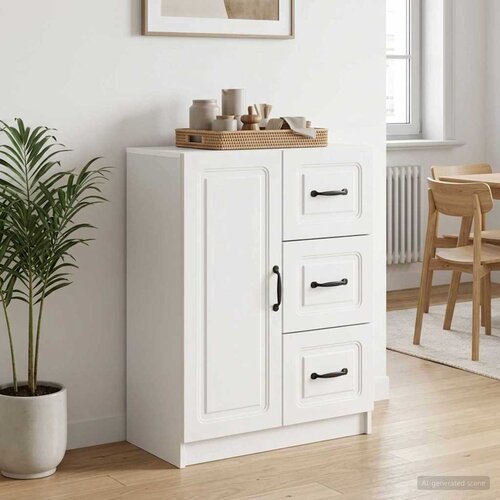 Kreveta s ladicama Bijela visokog sjaja 66 x 34,5 x 87 cm Cijene