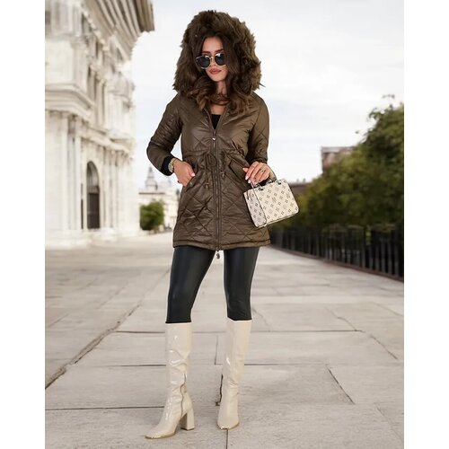 Resti Women&amp;#039;s quilted jacket in dark green Slike