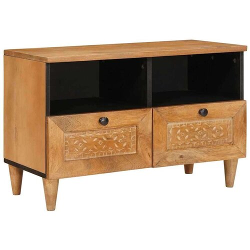vidaXL TV ormar Svjetlosmeđa 70 x 33 x 46 cm masivno drvo manga Cene