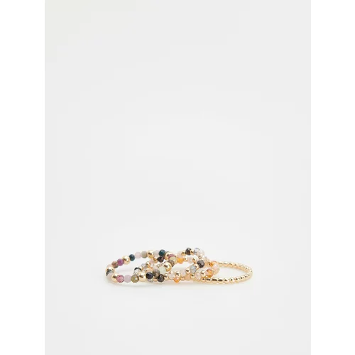 Reserved - Prsteni s ukrasnim perlama od kvarca - šaren