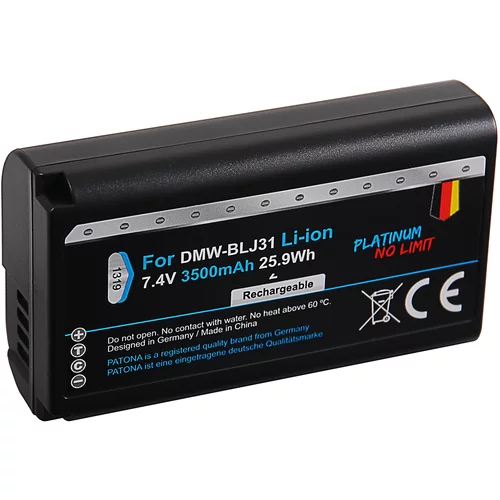 Patona Baterija DMW-BLJ31 za Panasonic Lumix DC-S1 / DC-S1H / DC-S1R, 3500 mAh