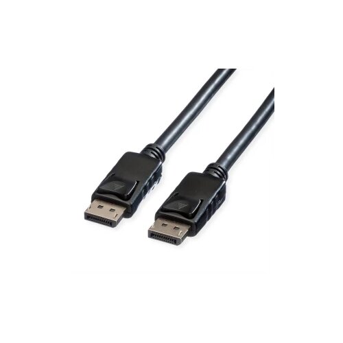 Roline DisplayPort priključni kabel DisplayPort utikač 10.00 m crna 11.04.5986 sa zaštitom DisplayPort kabel Cijene