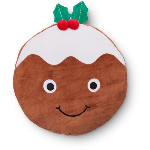 Catherine Lansfield Pli&amp;scaron;ani ukrasni jastuk s božićnim motivom 35x35 cm Christmas Pudding &amp;ndash; Slike