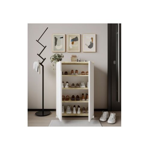 Hanah home ormar za cipele venedik safir hrast bela Slike