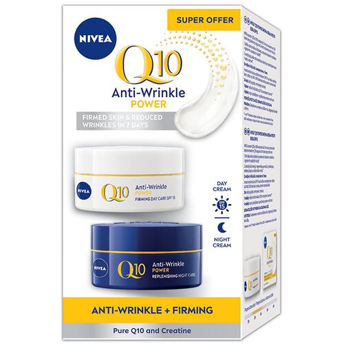 Nivea Q10 power duo dnevna krema 50ml+noćna krema 50ml Cene