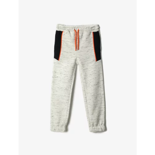 Koton Basic Jogger Sweatpants With Tie Waist Color Contrast.