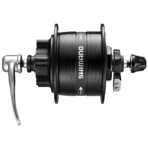 Shimano nabla prednja dynamo DH3D32QR 6V 30W 32H old 100MM qr 133MM for disc BRAKE6BOLT W/SMDH10 black indpack EDH3D32BLG5 Slike