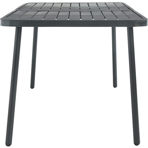  Vrtni stol tamnosivi 180 x 83 x 72 cm čelični Slike