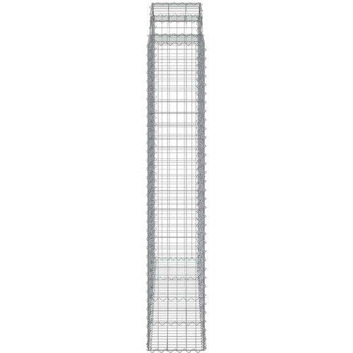  Lučne gabionske ko&amp;scaron;are 9 kom 200x50x220/240cm pocinčano željezo Slike