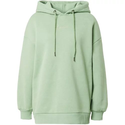 Karl Kani Sweater majica pastelno zelena / bijela