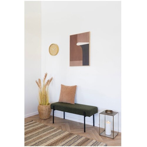 House Nordic Tamno zelena klupa od boucl&amp;eacute; tkanine Swindon &amp;ndash; Slike