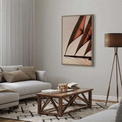  Slika - Sea Wind (1 Part) Vertical 80x120 U prirodnom drvenom okviru Cene