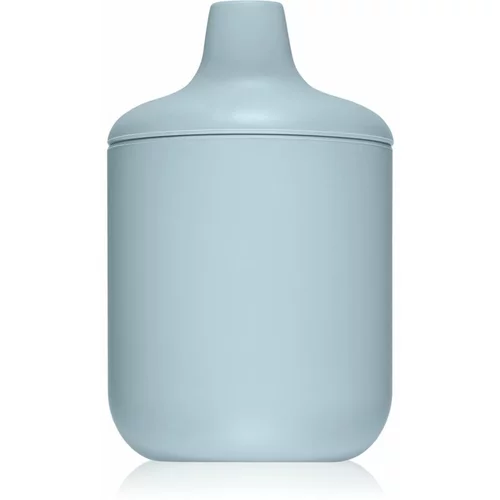Mushie Silicone Sippy Cup skodelica Powder-blue 175 ml