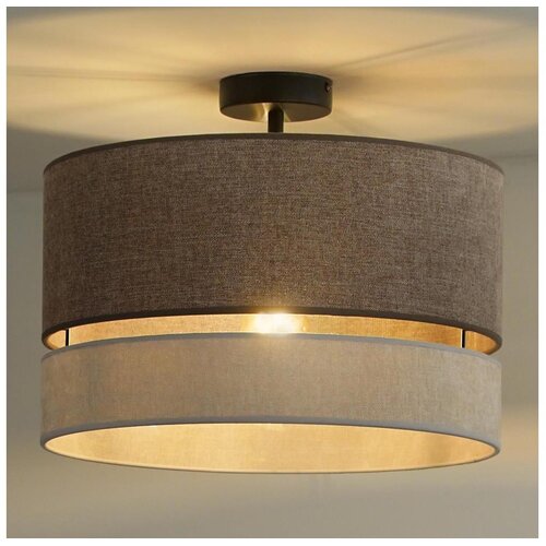  Duolla - Plafonski luster DOUBLE za površinsku montažu 1xE27/15W/230V pr. 40 cm braon/siva Cene