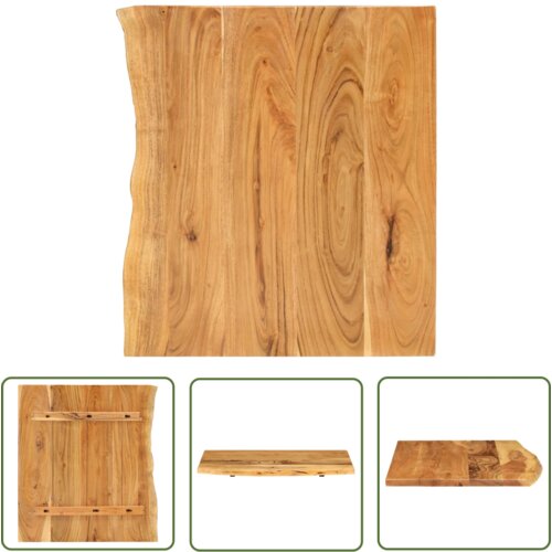 The Living Store Povr&amp;scaron;ina za kopalni&amp;scaron;ko toaletno mizo trdna akacija 80x52x2,5cm - Povr&amp;scaron;ina Za Toaletno Mizo, (21745319) Slike