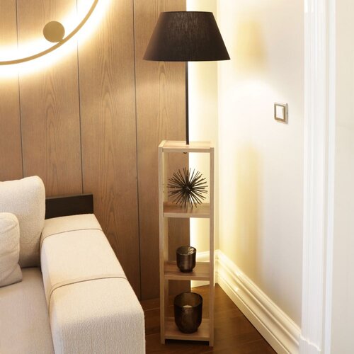 Opviq AYD-3153 Black Wooden Floor Lamp Cene