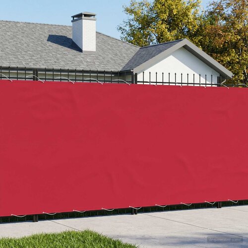  Zaslon za privatnost na balkonu 200 x 400 cm Polyester Bordo Cene