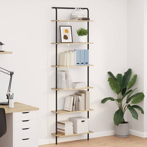 VidaXL Polica sonoma hrast 60 x 24 x 203 cm Konstruirano drvo Slike
