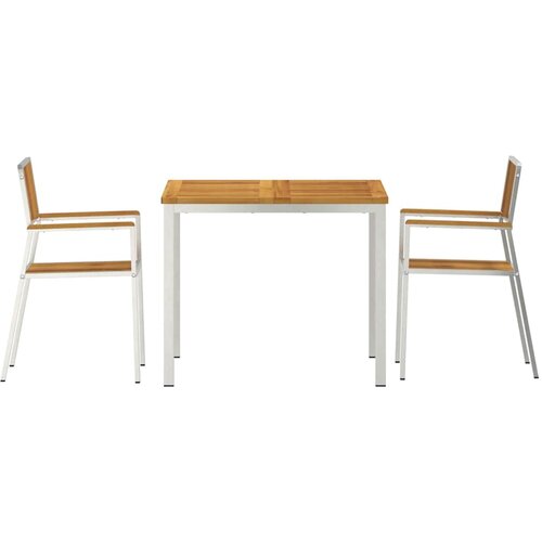  set za objedovanje 3 pcs Smeđa Čvrsto drvo akacije Slike