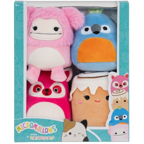 Squishmallows Pli&amp;scaron;aste igrače v kompletu 4 ks Micromallows 4Pack &amp;ndash; Slike