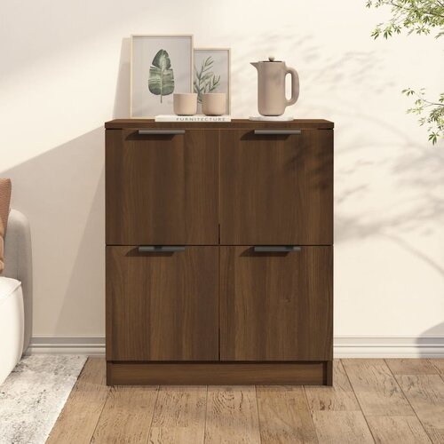  Komoda boja hrasta smeđi 60 x 30 x 70 cm od konstruiranog drva Cijene