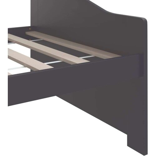 vidaXL trosed z ležiščem temno siva trdna borovina 90x200 cm Cene