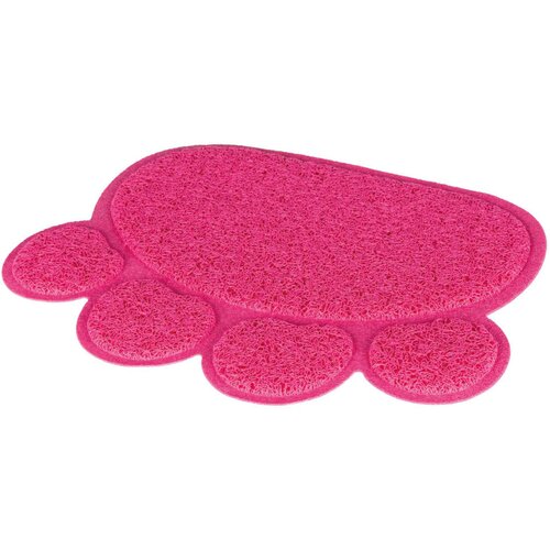 Trixie podmetač za toalet za mačke šapica pink pvc 40×30cm Slike