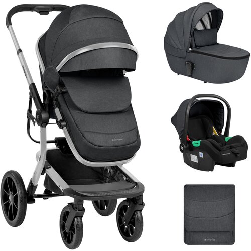 Kikka Boo kolica IRENE premium 3in1 set sa I-SIZE autosedištem i tvrdom korpom dark grey Cene