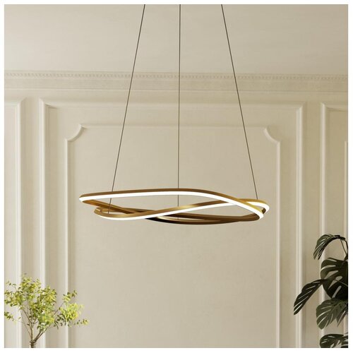 Eglo 390514 - led prigu&scaron;iva luster na sajli guntin LED/60W/230V zlatna + daljinski upravljač Cene