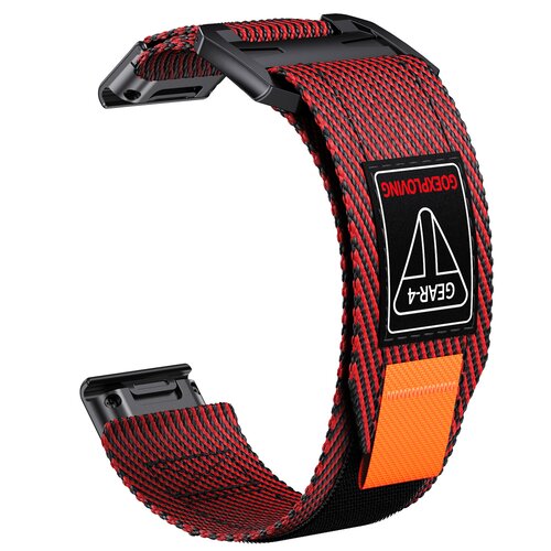 INF Hitro Sprostitev 26mm Tkani Najlonski Pas za Ure Garmin Red, (5000306688) Slike