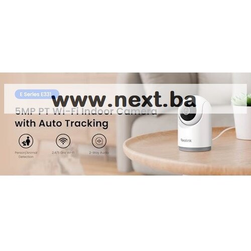 IP Kamera Reolink E331 5MP Noćni vid 12m Dvosmjerna komunikacija PAN/TILT Cijene