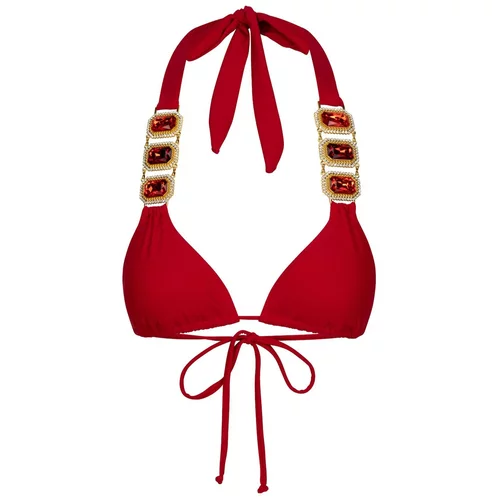 Moda Minx Bikini zgornji del 'Boujee' zlata / rdeča
