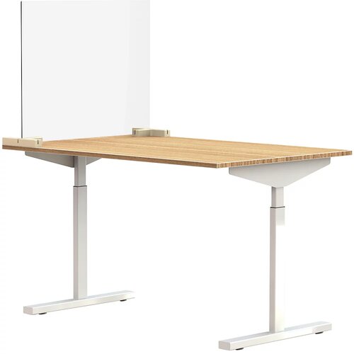 SMIT VISUAL Prozorna predelna stena za pisalne mize/mize, priložena 2 talna spojnika v obliki črke T, VxŠ 590 x 750 mm Cene