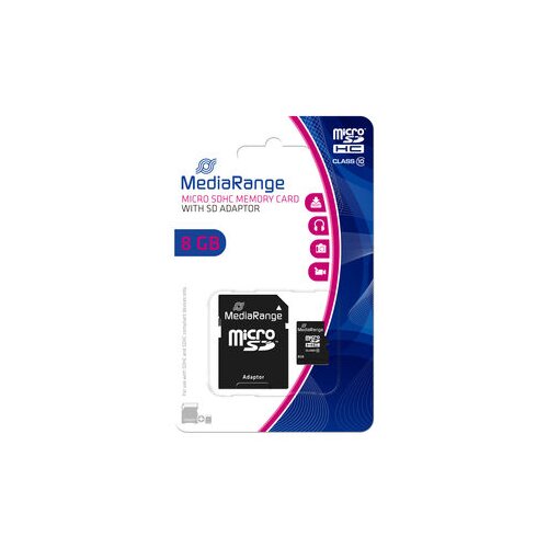 Media Range &amp;quot;CARD 8GB microSDHC - 8 GB - MicroSDHC - Klasse 10 - Schwarz&amp;quot; Slike