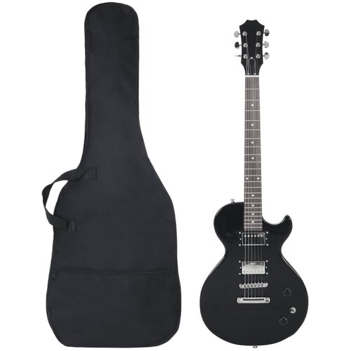 VidaXL Električna gitara za početnike s torbom crna 4/4 39 Slike