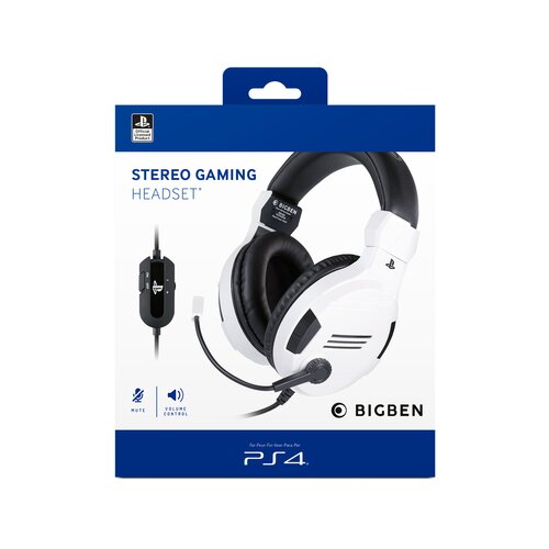 Nacon Bigben PS4 Wired Stereo Gaming Headset V3 White slu&amp;scaron;alice Slike