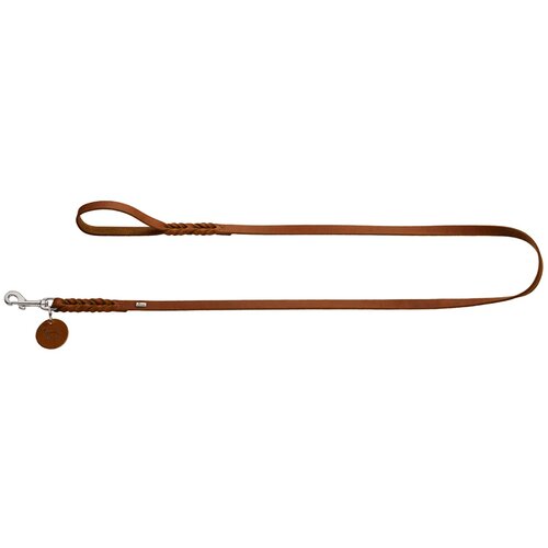 Hunter povodec za pse Solid Education 11 mm/150 cm, usnje konjak Cene