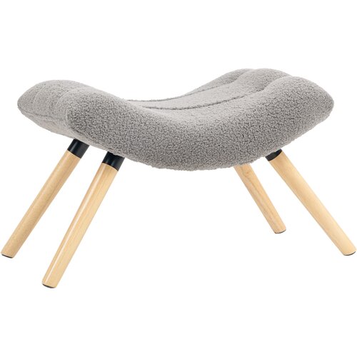 HOMCOM sedežni tabure poliester, pena 67D x 45&Scaron; x 38V cm svetlo sivo, (5000235446) Cene