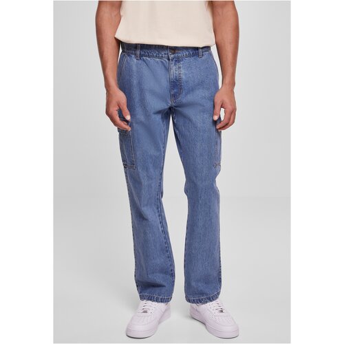 UC Men Straight Leg Cargo Jeans Light Blue Washed Cijene