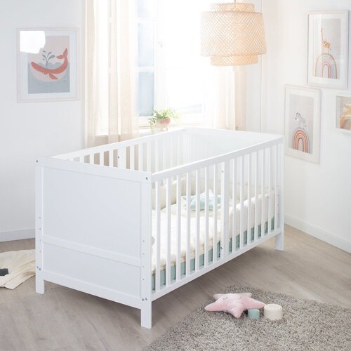Roba Bela otro&amp;scaron;ka posteljica z nastavljivo vi&amp;scaron;ino 70x140 cm Easy Sleep &amp;ndash; Slike