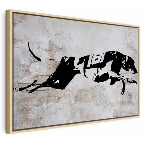  Slika - Greyhound Race (1 Part) Wide 90x60 U prirodnom drvenom okviru Cijene