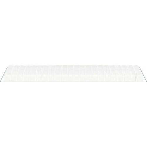 VidaXL Rastlinjak z jeklenim okvirjem bel 132 m 22x6x2,85 m Slike