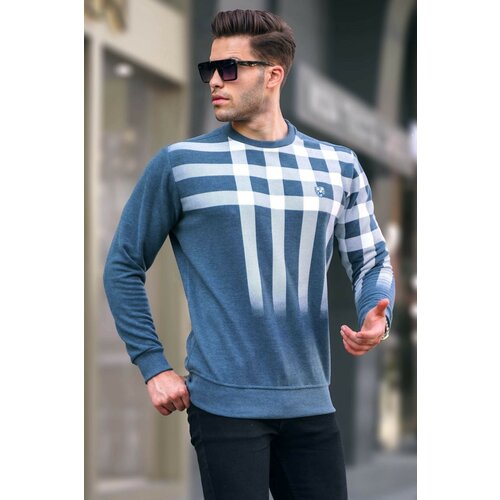 Madmext Sweatshirt - Dark blue - Regular fit Slike