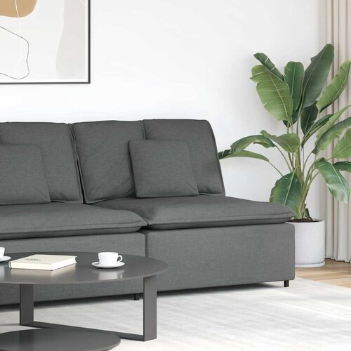  Modularna sofa s jastucima tamno siva 100 cm Cijene