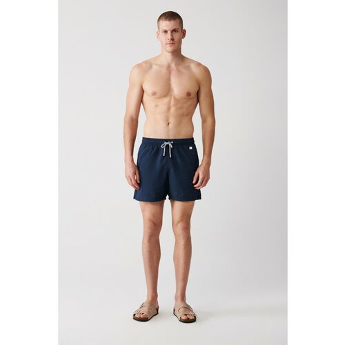 Avva Men's Navy Blue Quick Dry Standard Size Plain Special Box Swimsuit Marine Shorts Slike