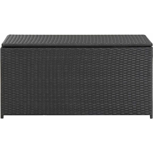  Vrtna kutija za pohranu od poliratana 100 x 50 x 50 cm crna Slike