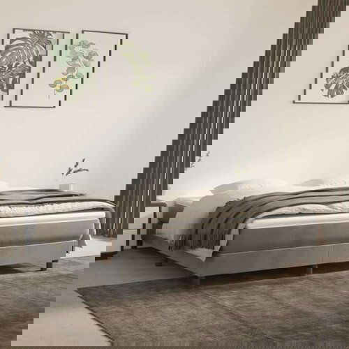 vidaXL Madrac s oprugama svjetlosivi 160x220x20 cm baršunasti Cijene