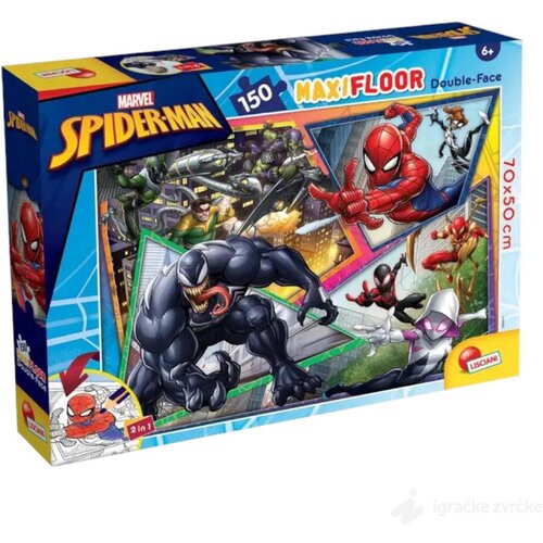 Lisciani slagalica marvel spajdermen 2u1 maxi (150pcs) Slike