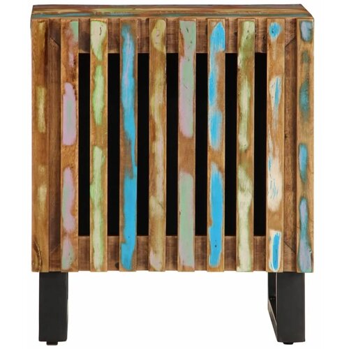  Noćni ormarići 2 kom 40x34x46 cm od masivnog obnovljenog drva - 2 masivno obnovljeno drvo Slike